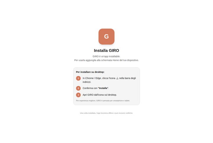 GIRO, gestionale magazzino offline-first per grossisti HORECA
